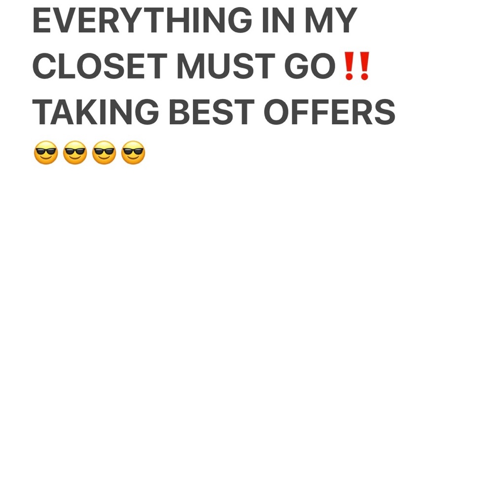 Everything in my closet must go!!! Cleaning for Spring and taking BEST offers.